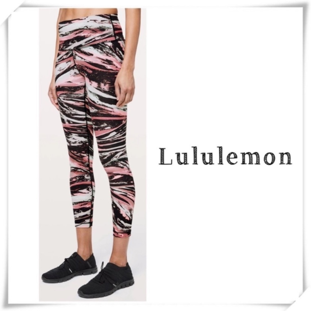 Lululemon Wunder Under High-Rise 7/8 Tight Full-On Luxtreme Splash Pink Size 2